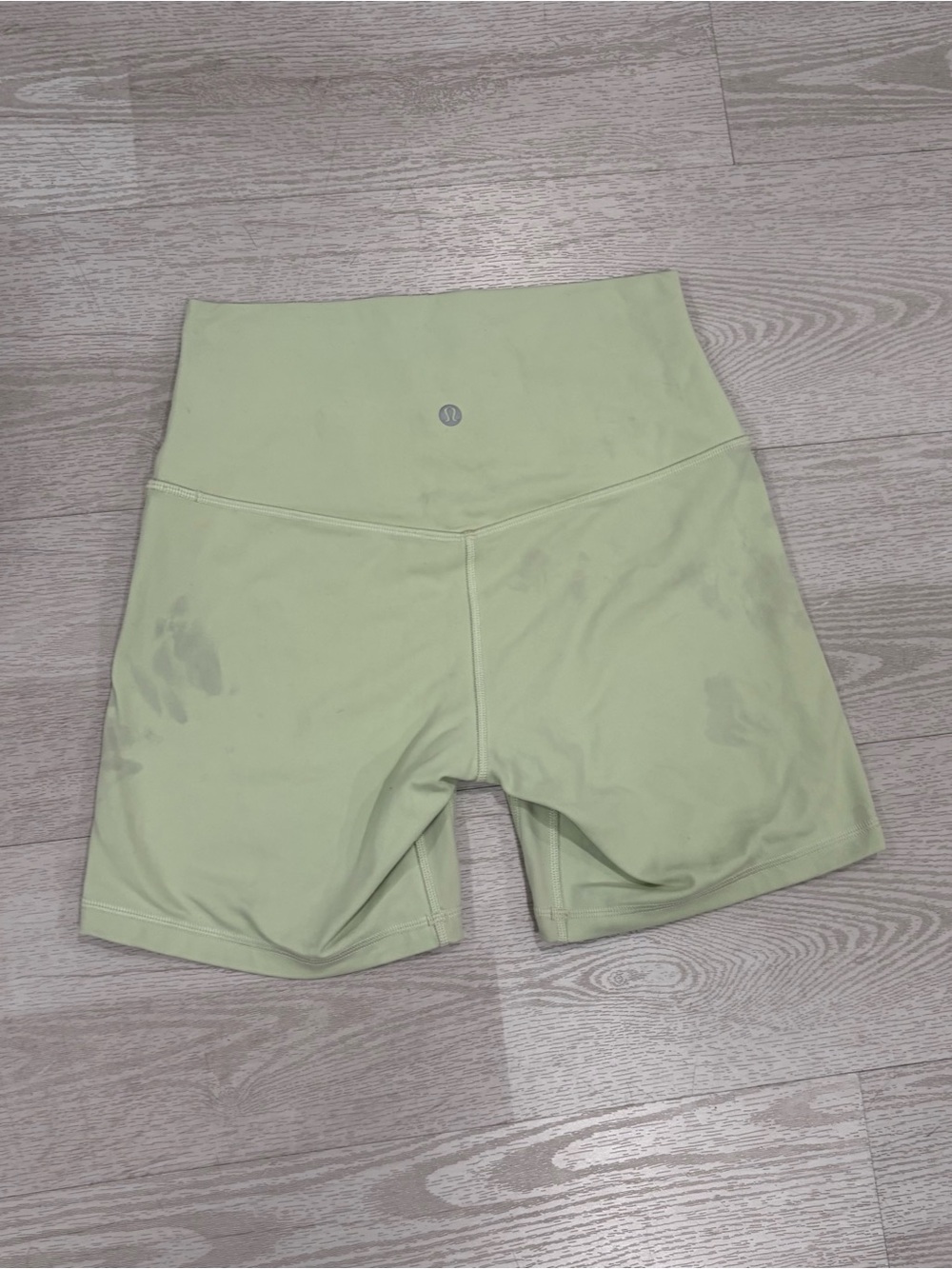 Lululemon Align High-Rise Short 6" Light Green Pale Sage Athletic Biker Shorts